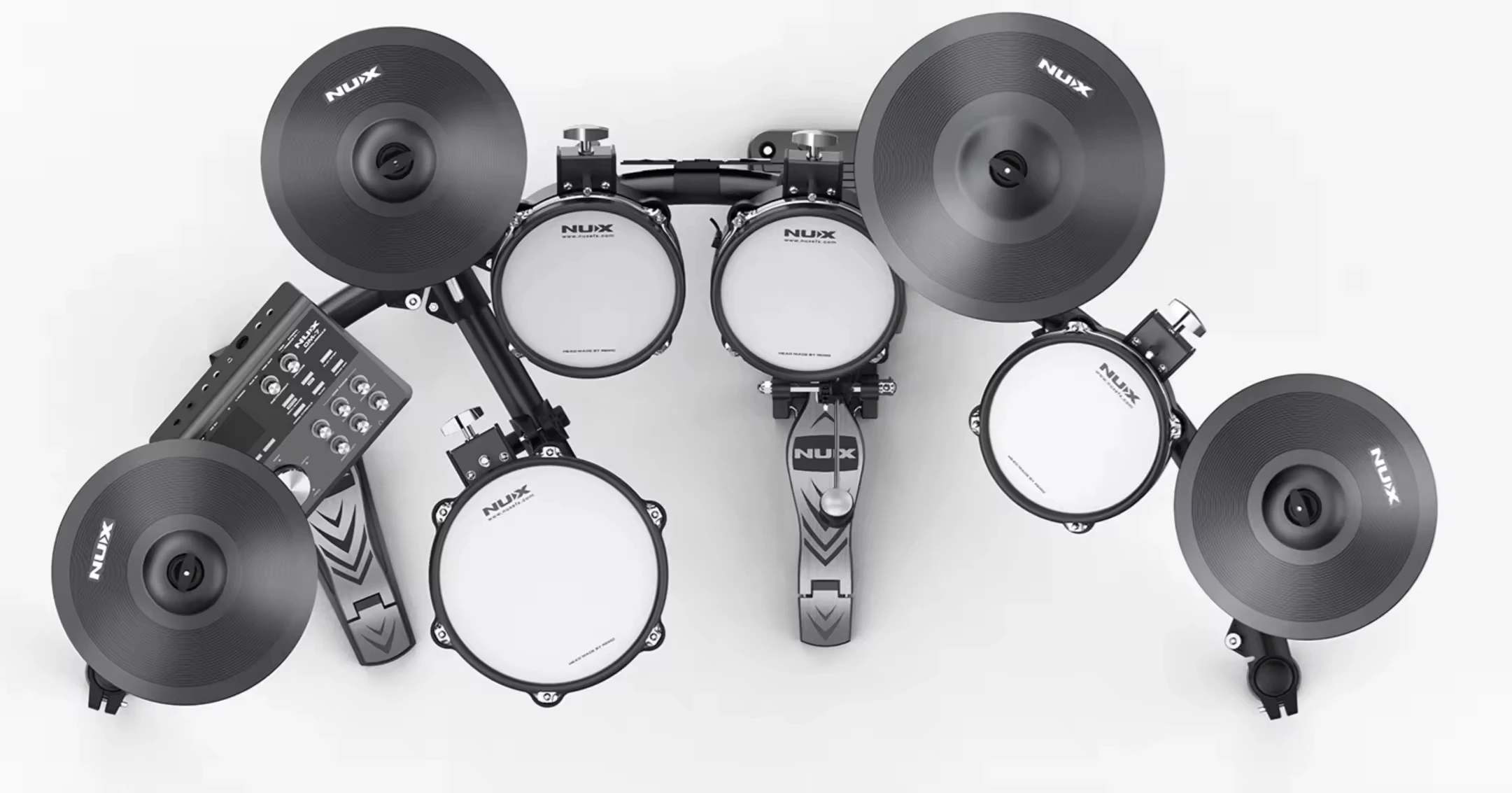 NUX DM-7X Electric Drum Set Portable Self-sampling Preset Drum Kits 5 Types of Coaching Functions Professional view 3