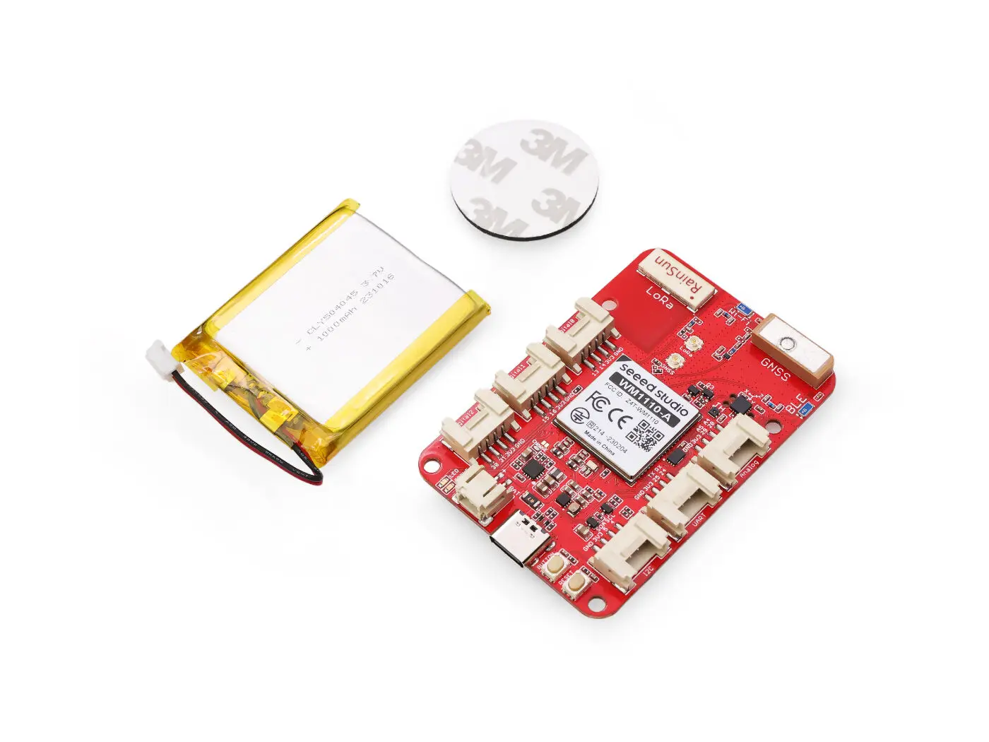 Wio Tracker 1110 Dev Board for Meshtastic Lora GPS Tracking Nordic nRF52840 BLE Semtech LR1110 LoRa, three-axis accelerometer