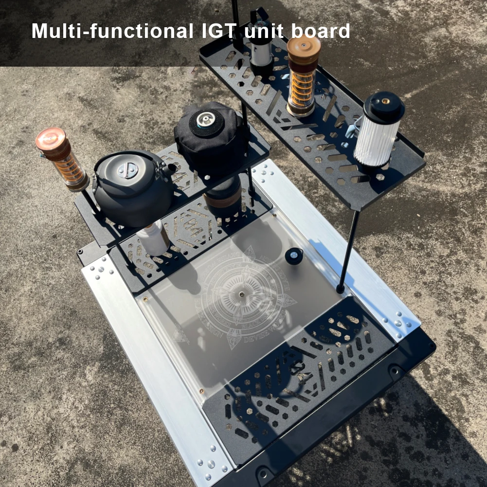 

Настольная доска для кемпинга IGT, алюминиевый сплав, настольная пластина для барбекю, пикника, многофункциональная портативная настольная пластина, аксессуары для стола IGT