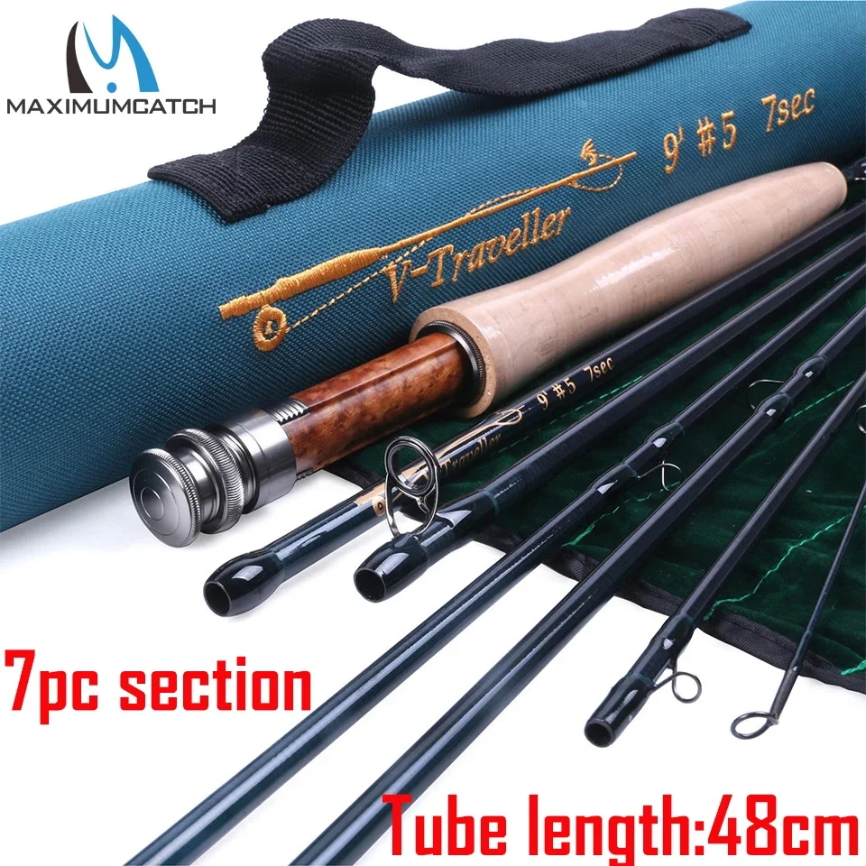 thumbnail image 2 of Maxcatch 8-Piece Travel Fly Rod - 9ft 5/6/8wt Compact Backpacking Fishing Rod Set 2 of 3