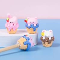 Creative Ice Cream shape Pencil Sharpeners Cartoon Pencil Cutting Tools Kawaii Sharpener School Supplies Student Stationery