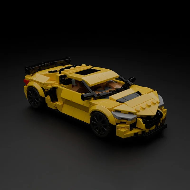 432PCS Moc Chevrolets Corvette C8 ZR1 Speed Champion City Car Supercar Racing  Building Blocks Assembly Bricks Toys Kids Gifts