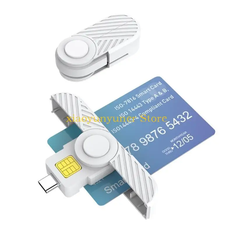 P9JB USB C Cards Pembaca USB Kartu Pembaca Pembaca Kartu Lipat untuk Telepon Laptop