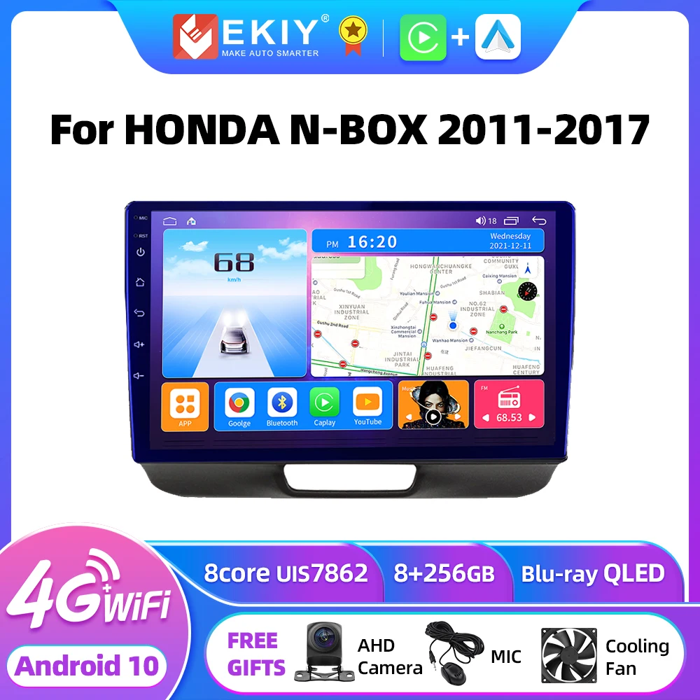 

EKIY T7 Android 10 Car Radio For HONDA N-BOX 2011-2017 Multimedia Video Player Carplay No 2Din Navigation Stereo DVD GPS AUTO HU