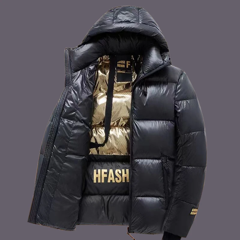 Goose Down Winter Jacket Coat Men High Quality Puffer Jacket Men Luxury  Puffer Coat For Man Waterproof Goose Feather Jacket Men