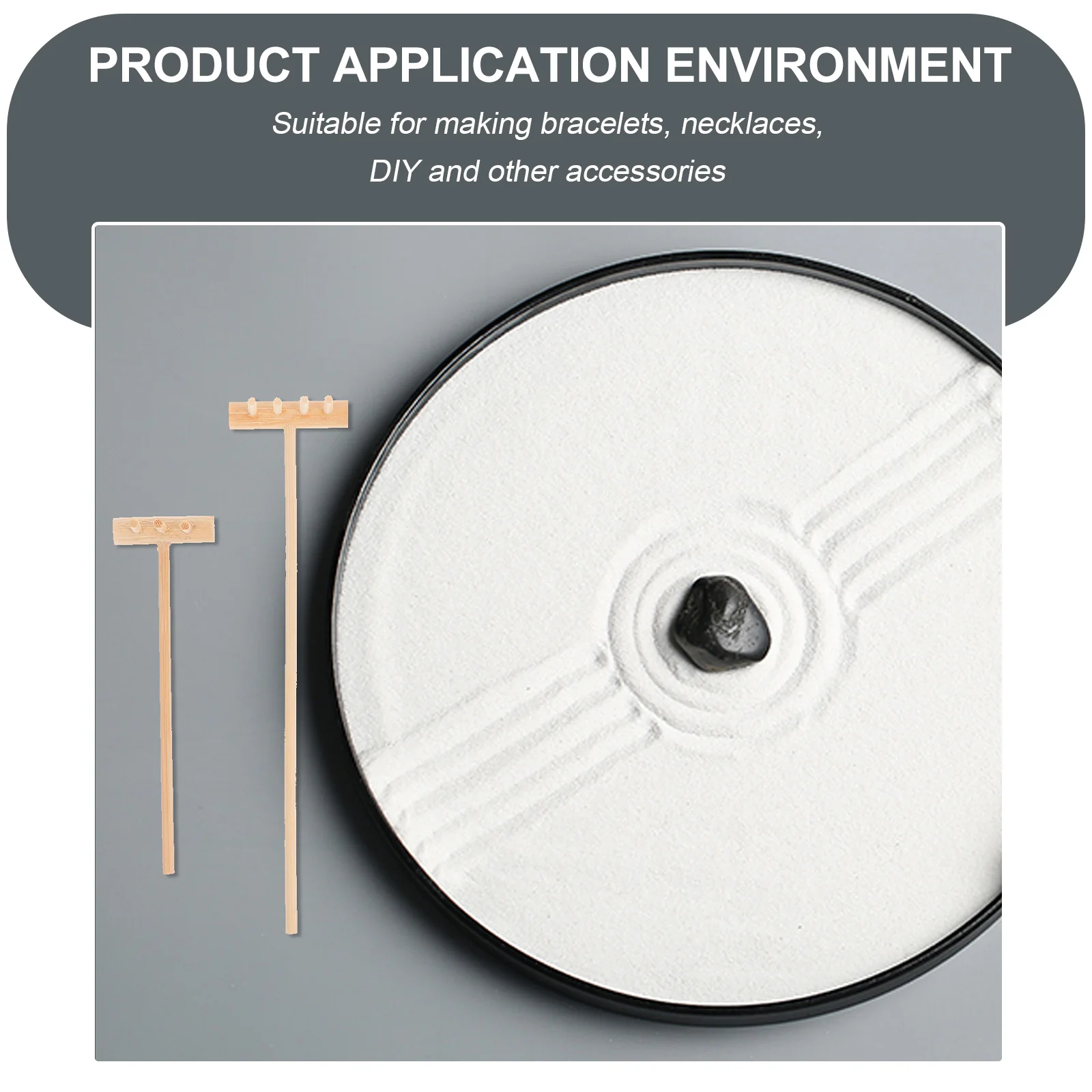 

3Pcs Mini Sand Table Accessories Zen Garden Rake Set for Desktop Decoration Smooth Sand Patterns Home Office Feng Shui Garden