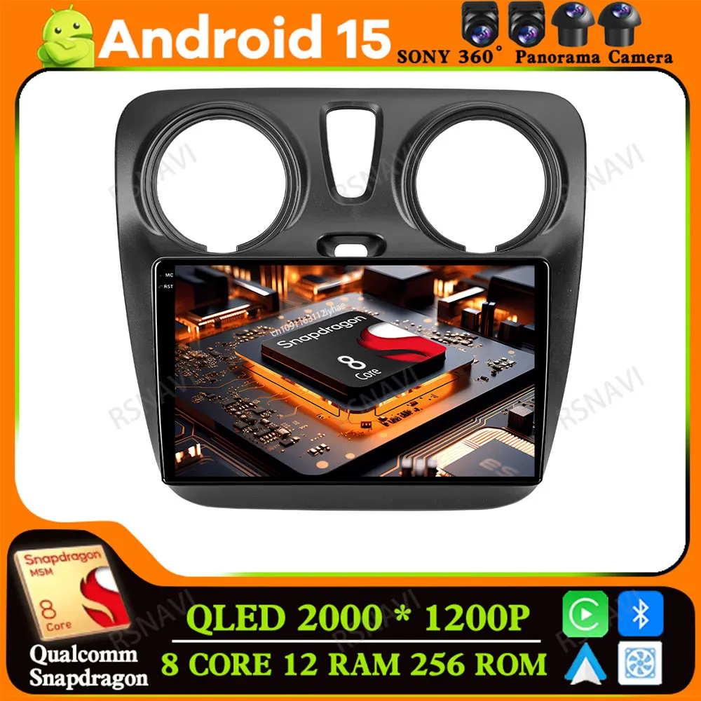 

Android 15 для Renault Lodgy Dacia Dokker 2012-2020 Мультимедийный Viedo-плеер Стерео 4G LTE BT Авторадио DVD Головный прибор Автомобильный радиоприемник