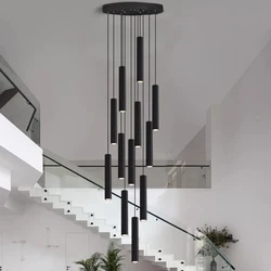 Modern home decor led lights pendant light lamps forstaircase Chandeliers for living room hanging light indoor lighting