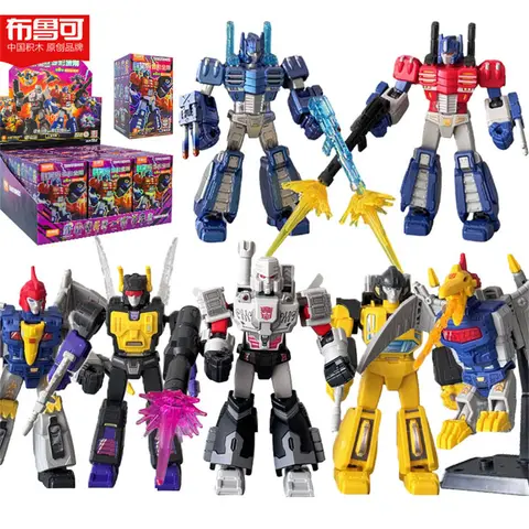 BLOKEES X Transformers Building Blocks GV06 Edition IDW Optimus Prime Megatron Action Figure Toy Articulated Collectible Toys