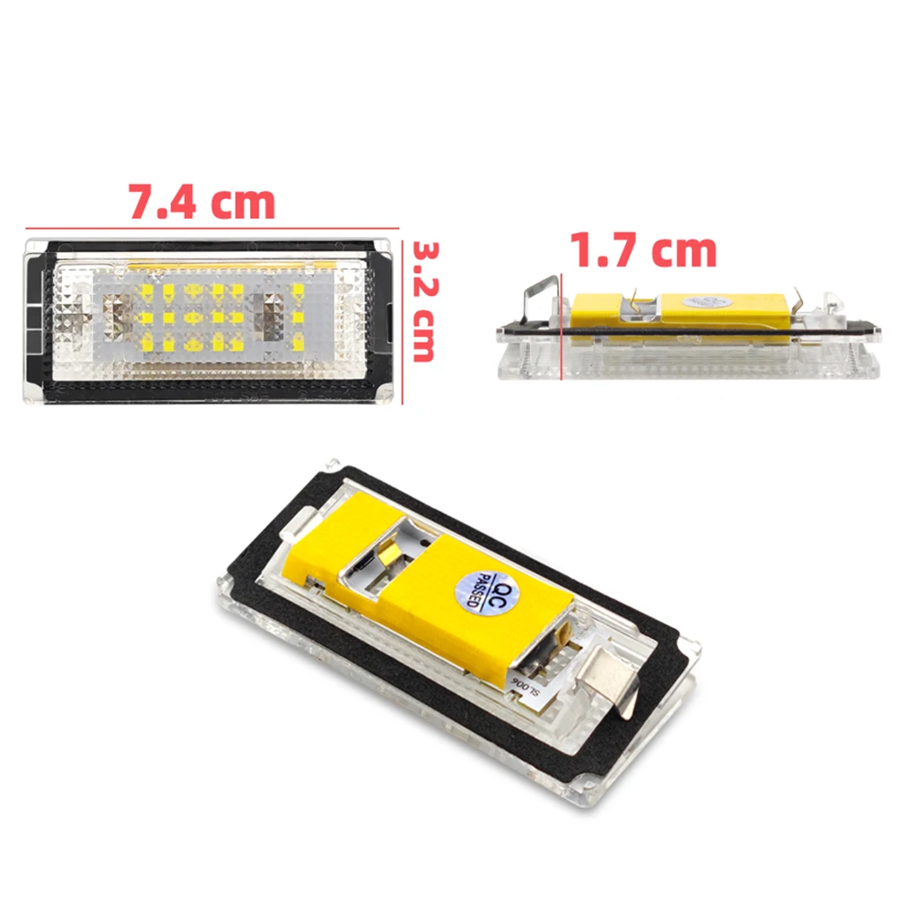 2pcs LED Number License Plate Light For BMW E46 4D 1998-2003 323i 328i 325i 330i 325xi 330xi Sedan/Wagon Canbus No Error