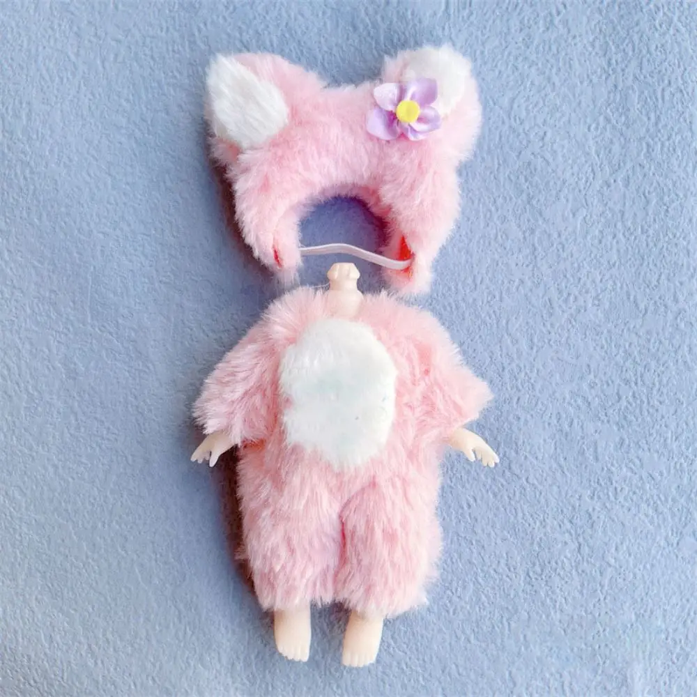 10 Styles Doll Clothes Dresses Plush Animals with Cartoon Hat Animal Doll Outfit Mini Cute Fashion Skirts