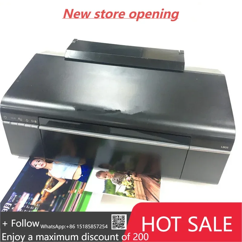 

90% New or New color automatic Desktop id card UV inkjet DTF printer for EPSON L805 Cd Dvd Printer A4 Sublimation Digital Print