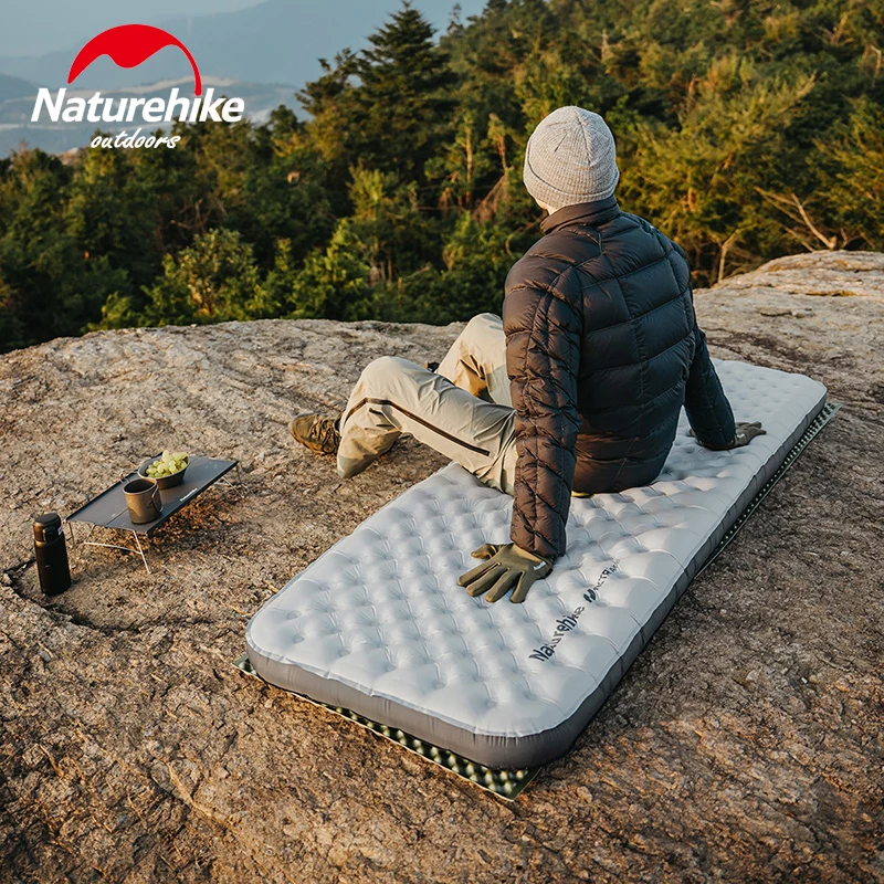 Naturehike R 6.5 Air Mattress Portable Ultralight Thicken Inflatable Sleeping Pad Cushion Travel Camping Hiking Mat High R Value