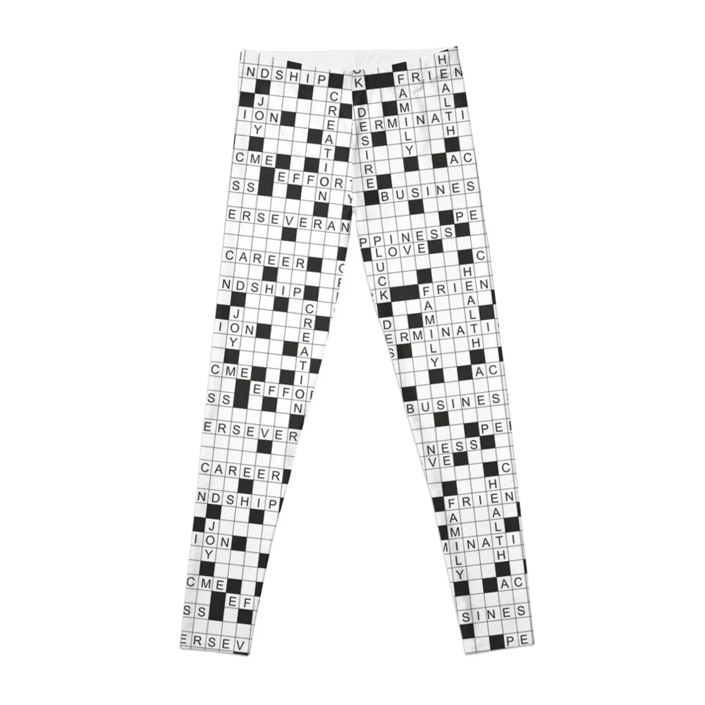 crossword about life and career Leggings legging push up sportswear gym Clothing fitness jogging pants Womens Leggings