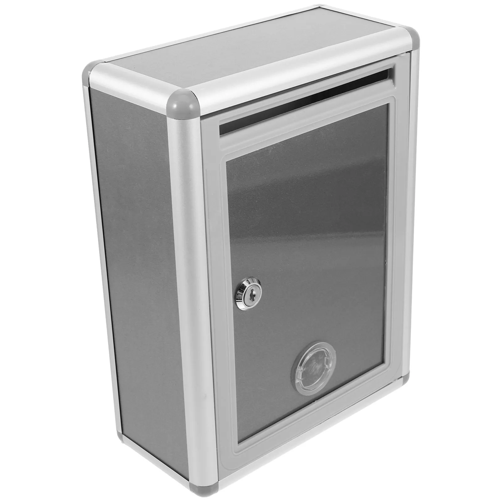 1Set Wall Mount Mailbox Suggestion Box Lockable Letter Donation Complaint Collection Box Metal Plastic Mailbox Wall Mount