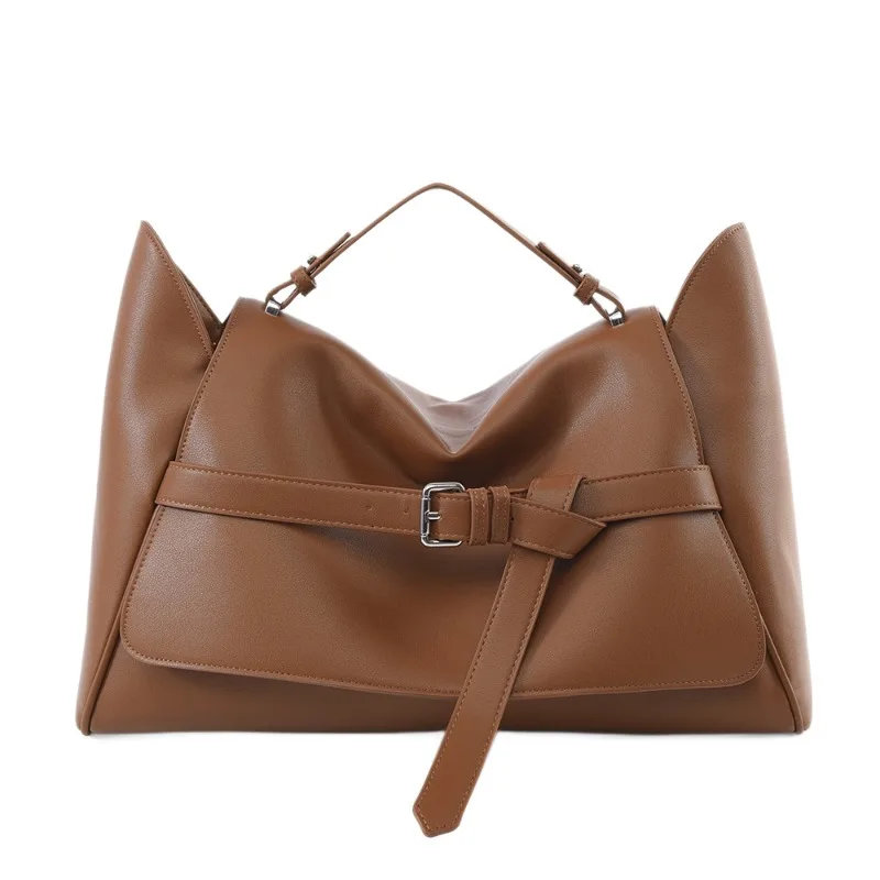 

Новые поступления, большая вместительная пригородная сумка на одно плечо, роскошная дизайнерская сумка с магнитным клапаном и мягкой кожаной сумкой-тоут, осень