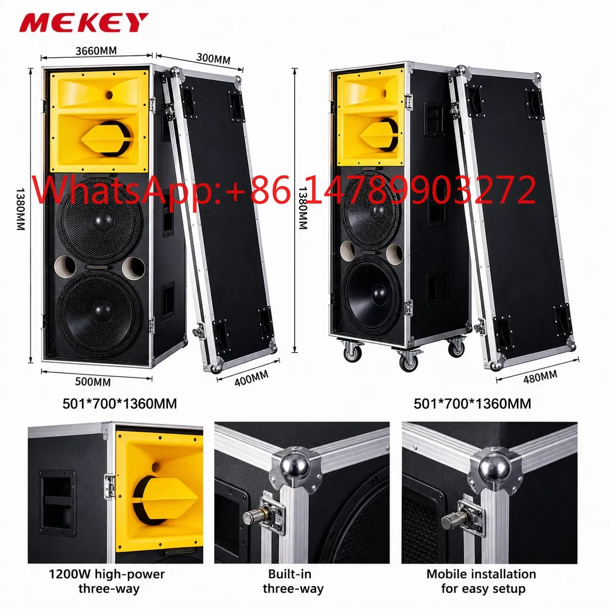 1200W High Power Speaker 138dB SPL For Outdoor Stage KTV Club Large Event Audio System