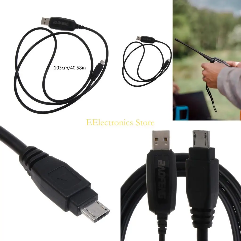 

B03C Программирующий кабель с с водителем подходит для BF-T1 BF-9100 Radios Walkie-