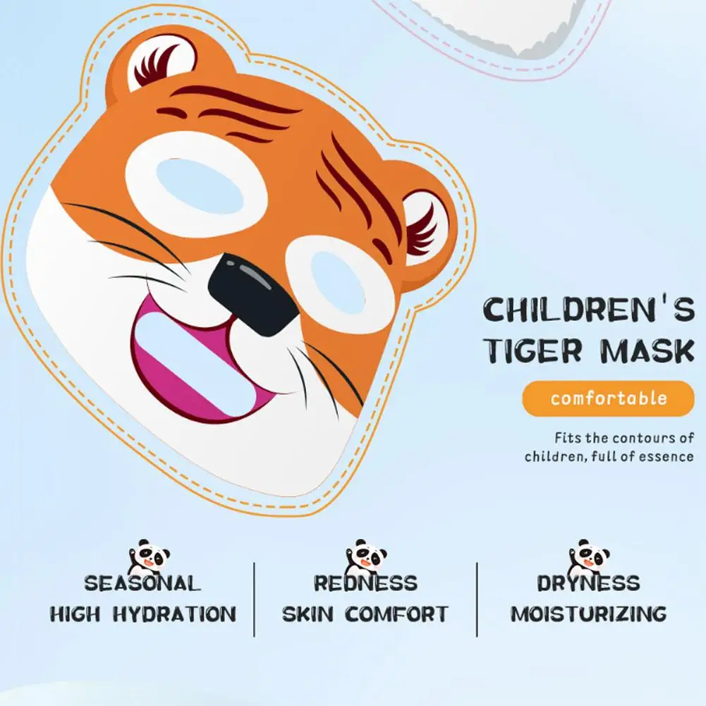 الأطفال ترطيب قناع الوجه لطيف الحيوان الكرتون ورقة قناع لطيف سطع الطلاب الأطفال العناية بالبشرة الوجه