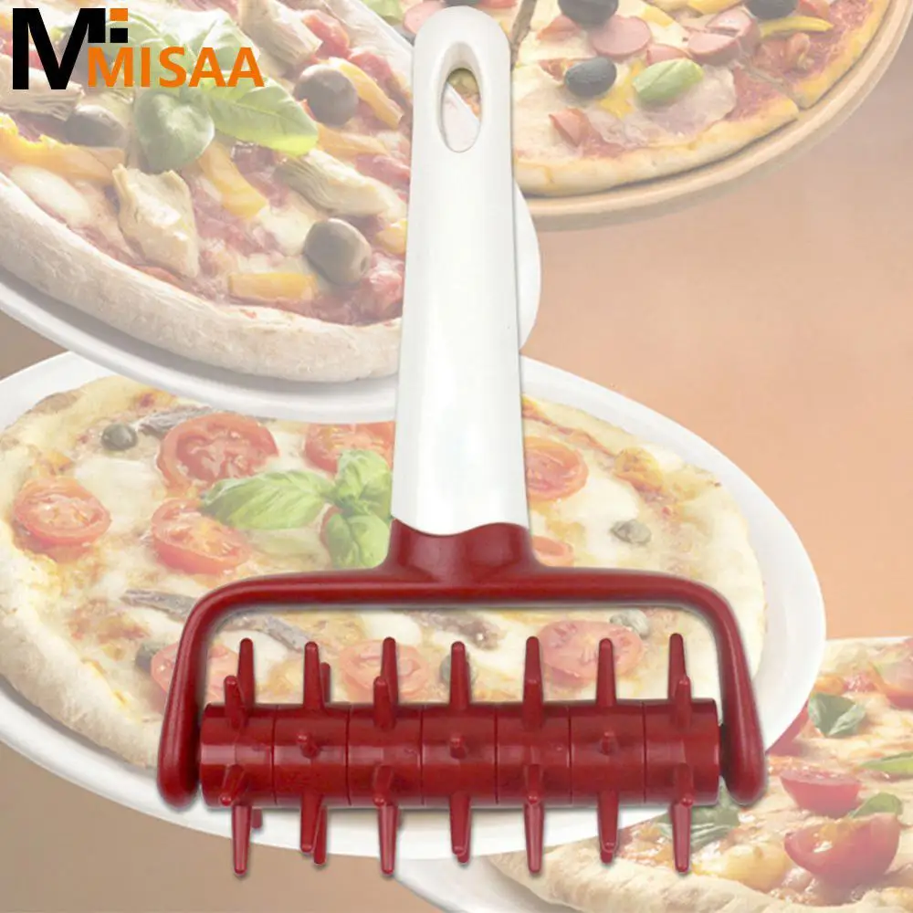 Pizza Dough Docker Plastic Mould Pizza Punching Roller Pin Pizza Oven Accessories Creative Non-stick Bakeware Pizza Slicer