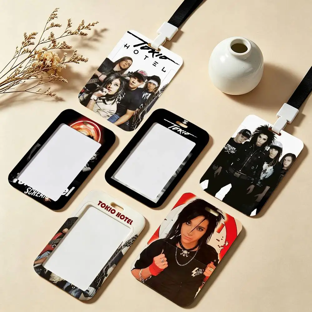 Metal Rock Band T-Tokio H-Hotel ID Badge Holder With For Office School Name Card Credentials Case