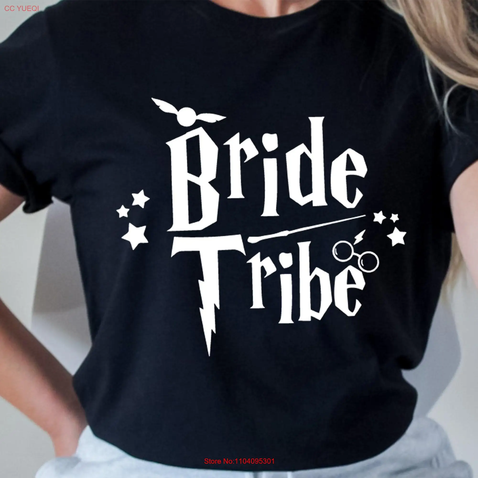 Bride Tribe T Shirt Bachelorette Party Team Hen Wedding Personalized long or short sleeves