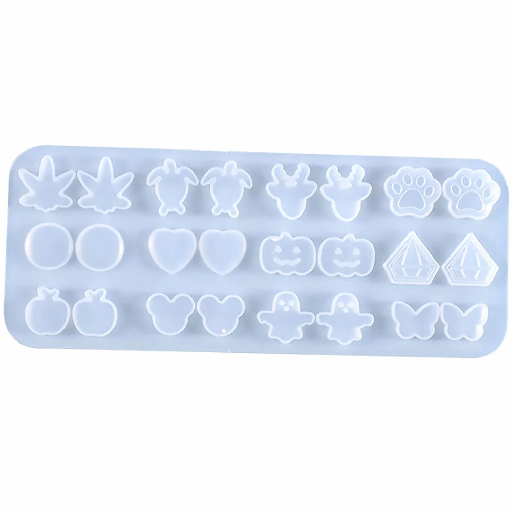 

of The Lid Silicone Mold Mini Earring Hanging Ornament DIY Crystal Epoxy Necklace Resin Casting Mould White