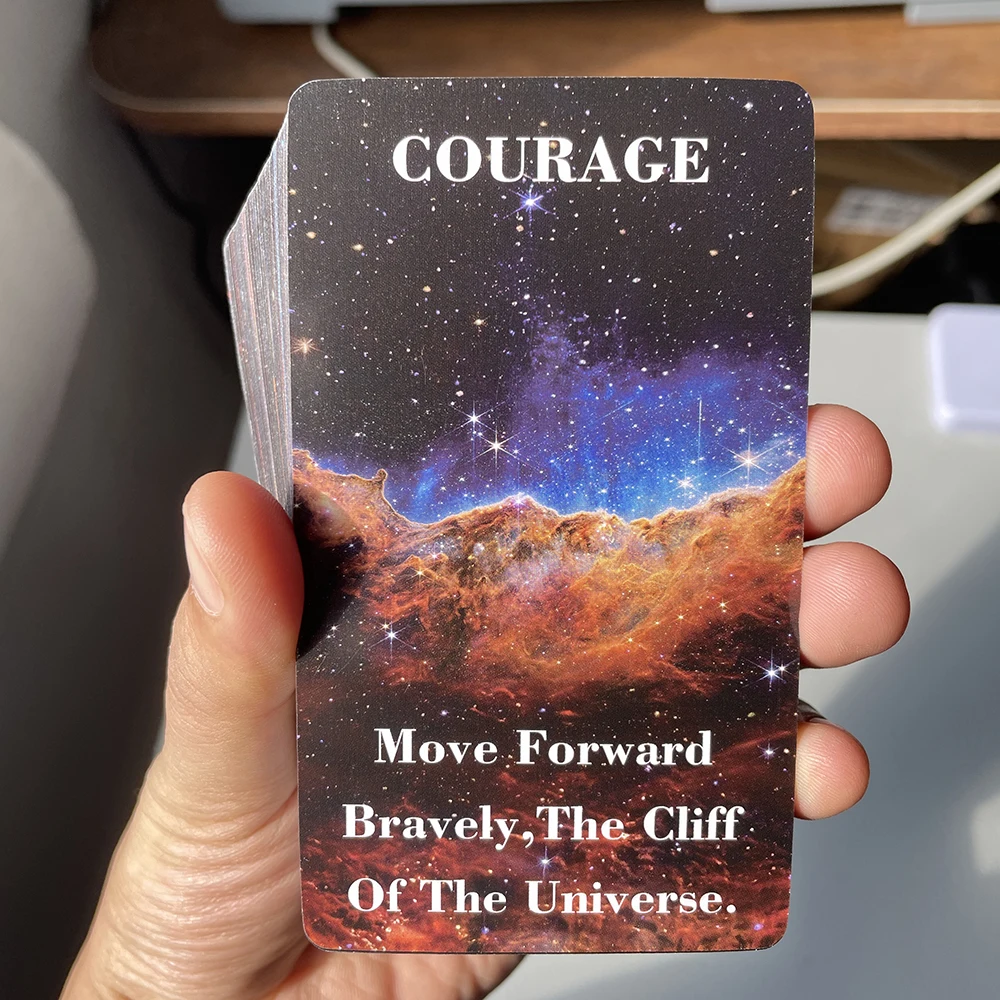 New Occult Cosmos Oracle Cards Keywords Prophet Prophecy Divination Tarot Deck 64-cards English Meaning on It Fortune Telling