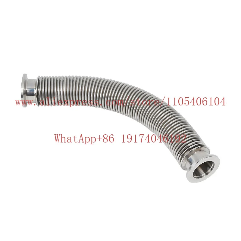304 stainless steel metal vacuum bellows NW/KF16/25/40 leak detection DIY length