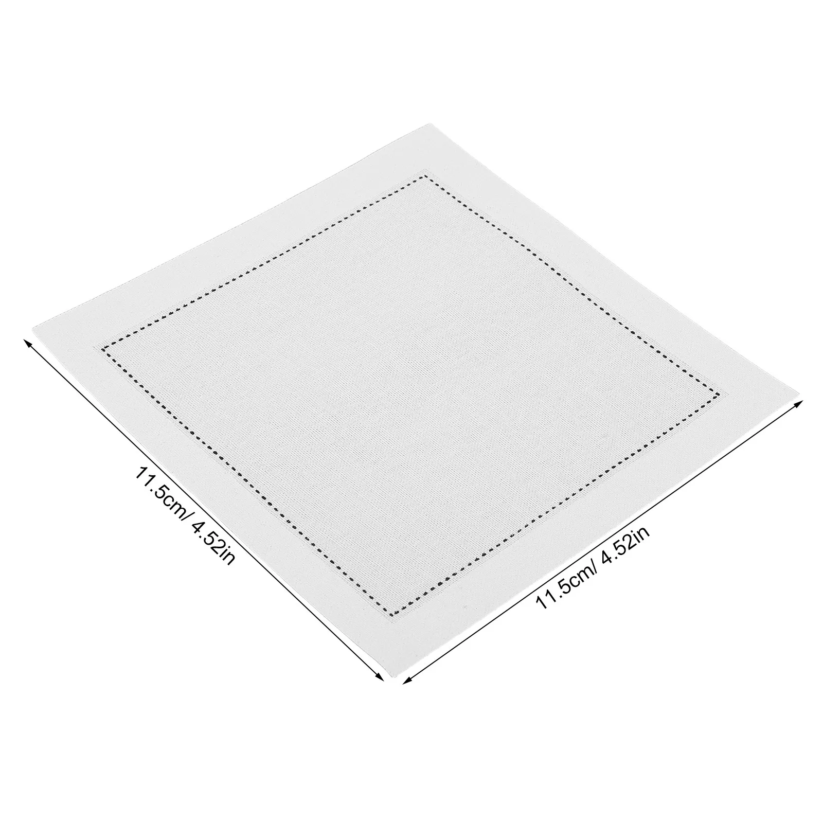 10Pcs Cotton Cocktail Napkins Washable Decorative Serviettes for Dinner 11.5cm Reusable Table Napkins for Kitchen Bar Wedding