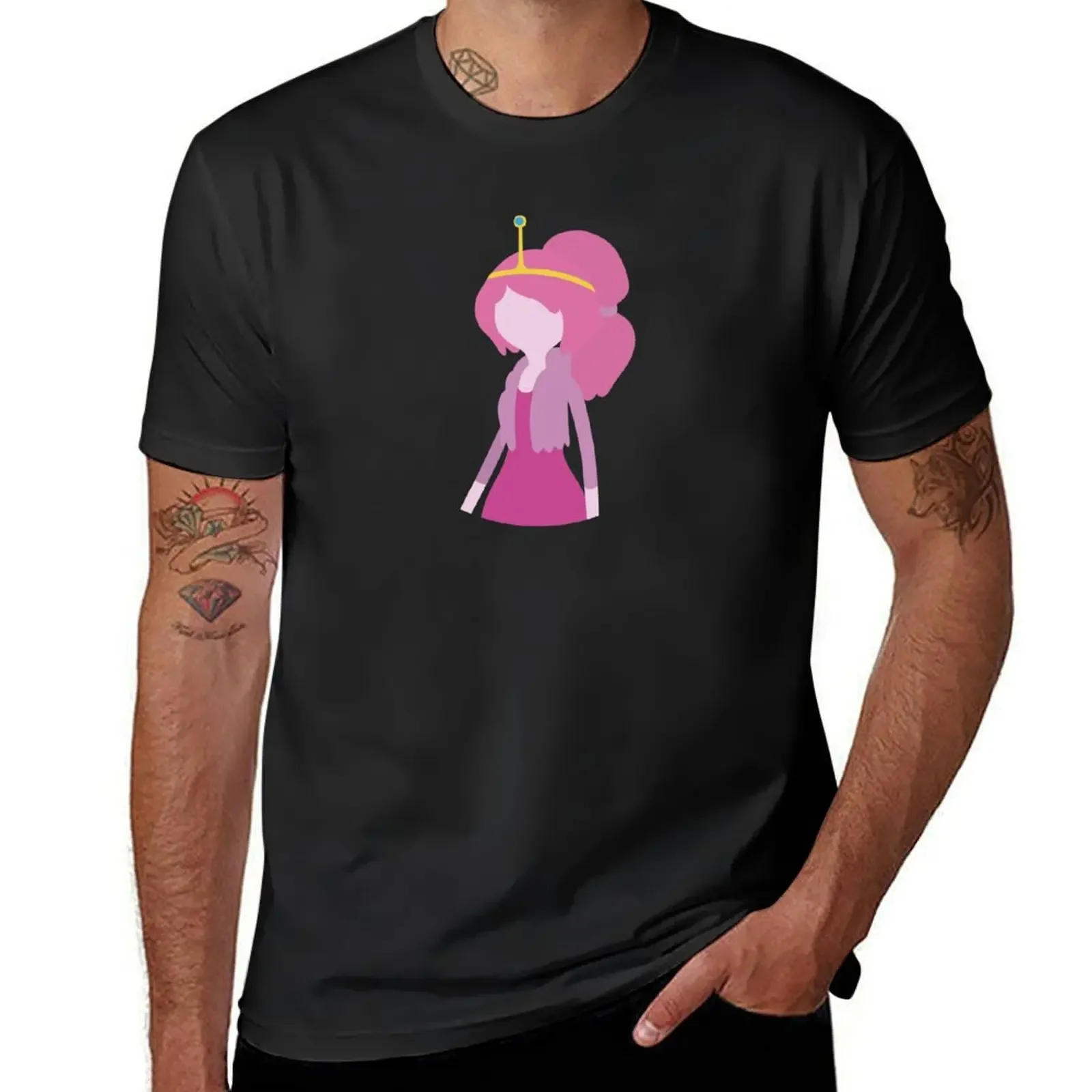 

AT | Minimal Princess Bubblegum T-Shirt quick drying man clothes aesthetic clothes anime stuff men clothing