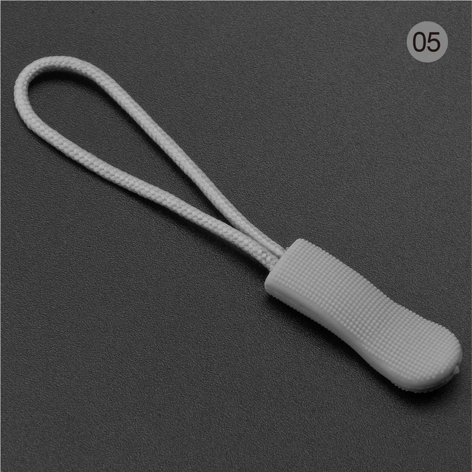 10pcs Colorful Zipper Puller Cord Zip Puller Replacement Ends Lock Zips Travel Bags Clip Buckle Sport Garment Parts, image 12