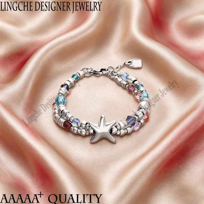 New Original Spanish Designer Jewelry High Quality Handmade 925 Silver Bracelet Collection of Unisex Couple's Bangle Luxury Gift