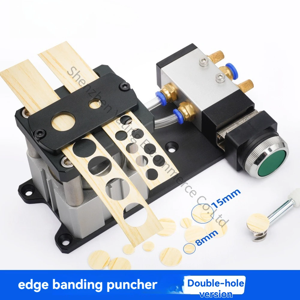 Edge Banding Punch 8MM15MM Edge Banding Leather Punching Machine Hole Punch Three-in-one Hole Sticker Machine Double Hole
