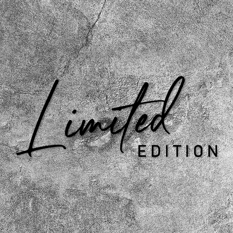 

1PC "Limited Edition" Handwritten Font Black & White Vinyl Sticker Waterproof DIY Decal for Car Laptop Accessories Decoration