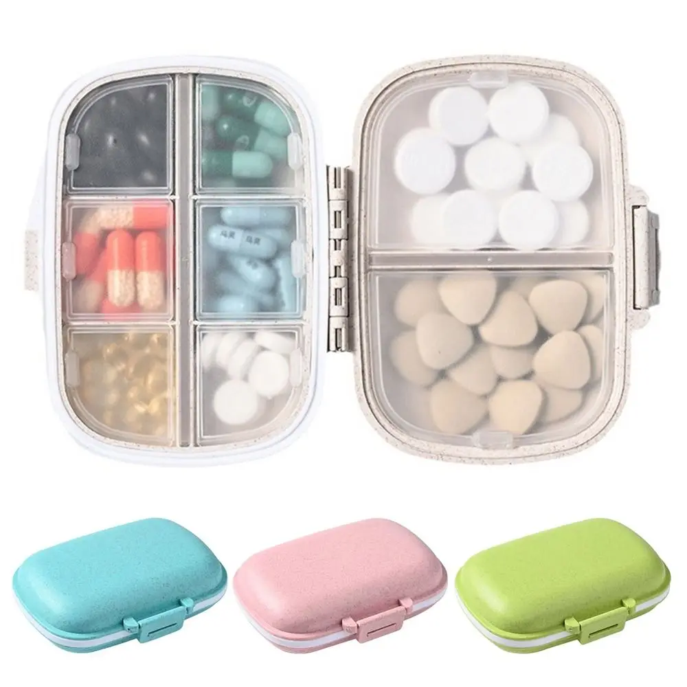 

Креативная мини-коробка для таблеток, портативный герметичный органайзер для лекарств, еженедельная медицина, пылезащитная коробка для хранения лекарств, таблетки