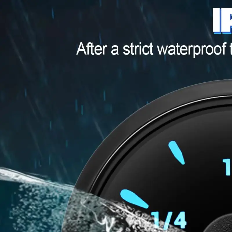 

52mm 0-190ohm Water Level Gauge 7 Color Backlight and 100mm-600mm Water Level Indicator waterproof for Car Boat Marine 12V 24V