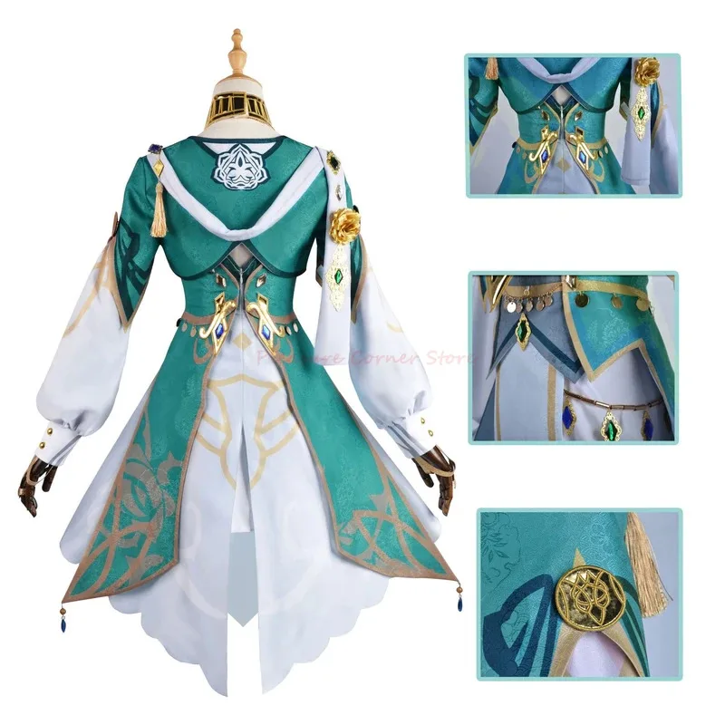 2025 【مقاس XS-3XL】A Sobriquet Under Shade Cosplay 15 قطعة لعبة Lisa New Skin Costume Genshin Impact Co