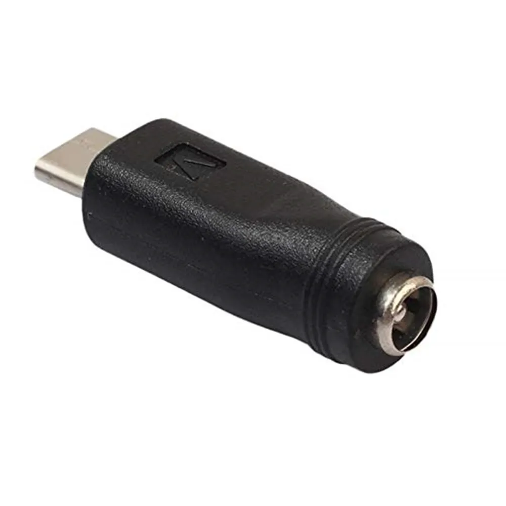 5.5 mm Outer x 2.1 mm Inner DC Barrel Jack Plug Female to USB Type C 3.1 Male Power Charging Cable Adapter Converter Connector