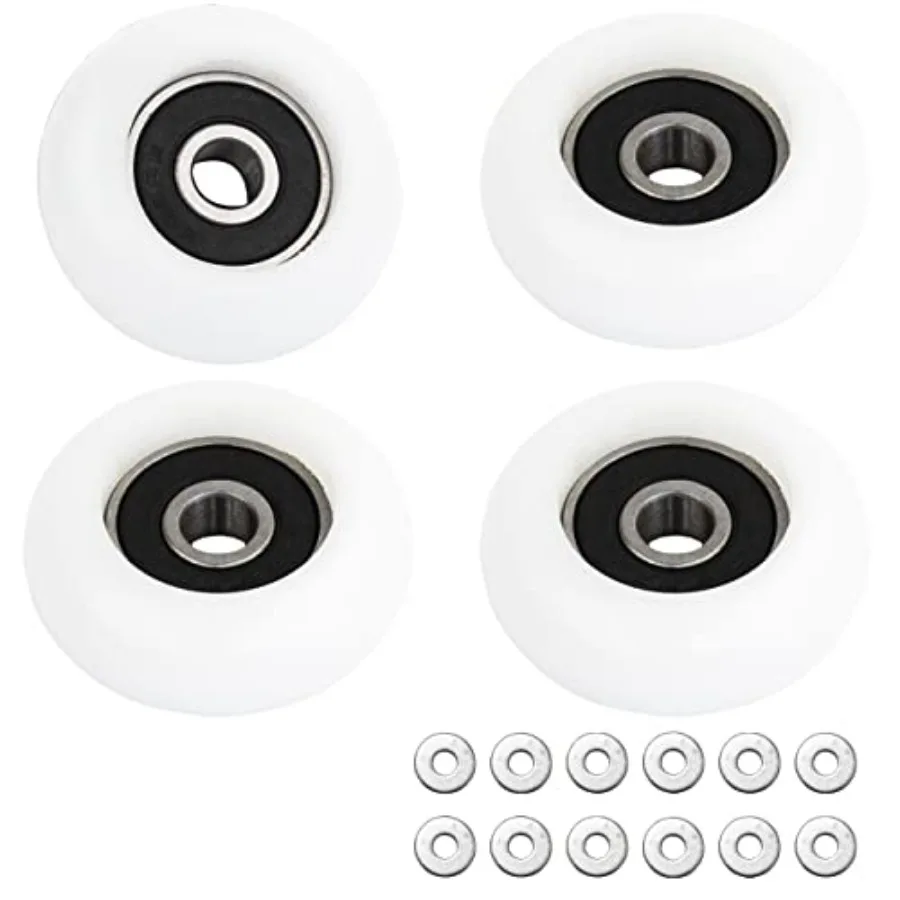 Total Gym Wheels Rolle 2000 3000 3000 XL وعدد قليلًا في وقت مبكرًا جدًا XL Platinum Plus Pro Supra والعديد من 4 مجموعات بيضاء #4