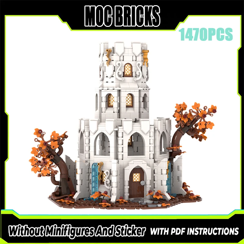 منتج جديد رائع MOC بنة نموذج معالج أبيض برج الروح القدس التكنولوجيا وحدات لعبة أطفال هدية لتقوم بها بنفسك مجموعة #1