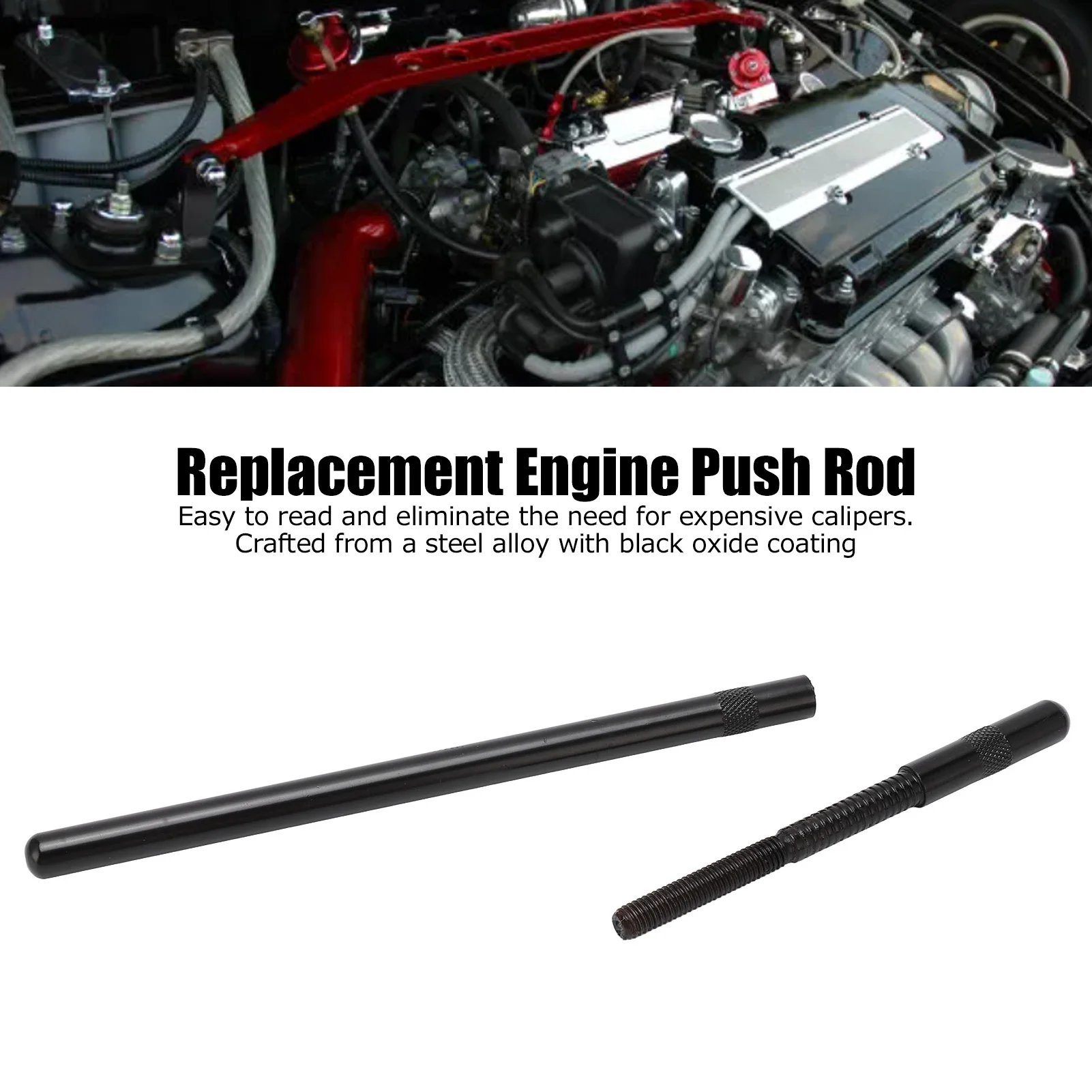 6.80‑7.80in Pushrod Length Checker Steel Alloy 7702‑1 Automotive Replacement Engine Push Rod