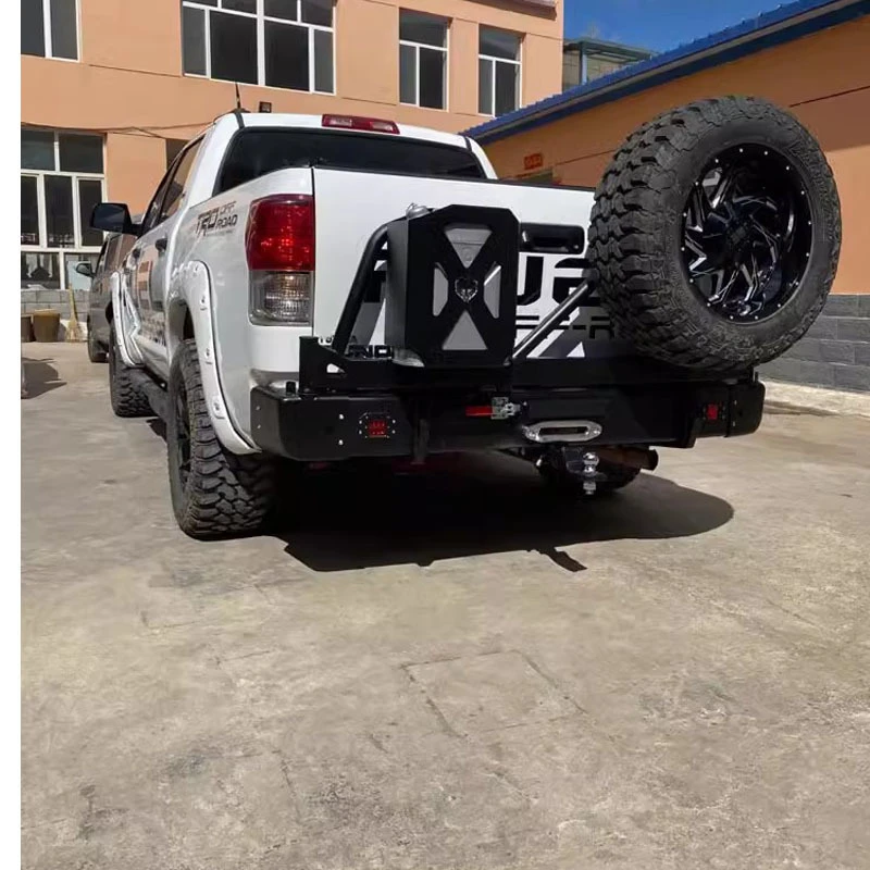 

Подходит для Toyota TUNDRA Competitive Бампер с запасной шиной и стойкой для масляного барабана, задняя защита от столкновений