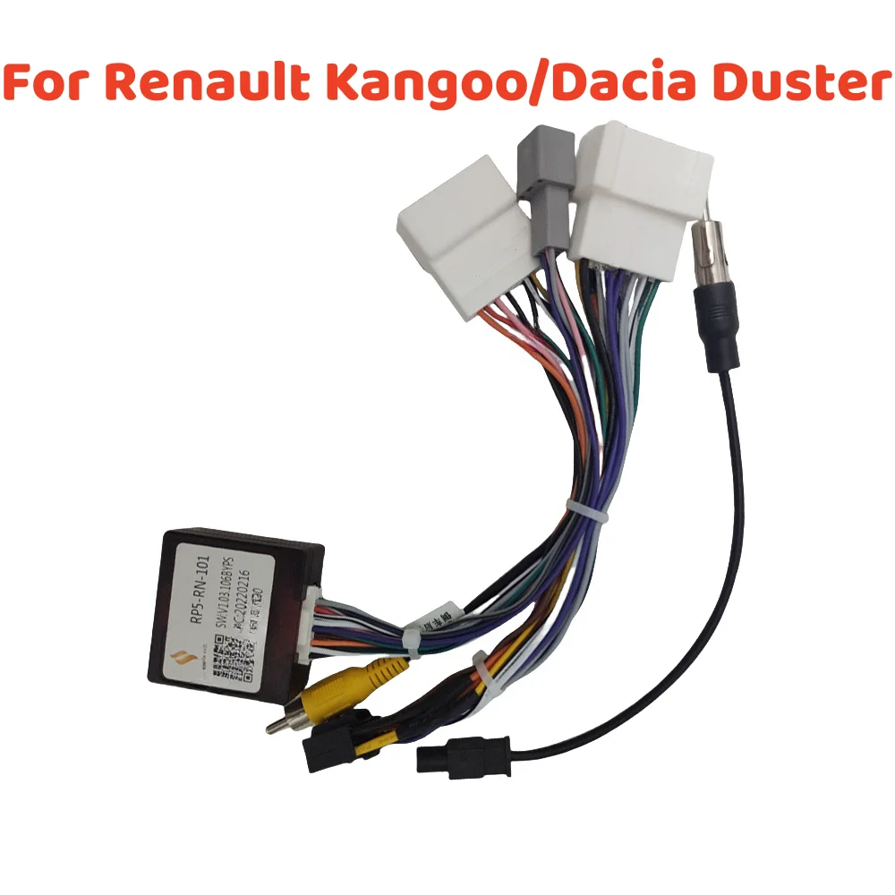 16 Pin Canbus Box Adaptor RP5-RN-101 For Renault kangoo/Dacia Sandero/Captuer Clio /Express 2021 Android Wiring Harness Cable