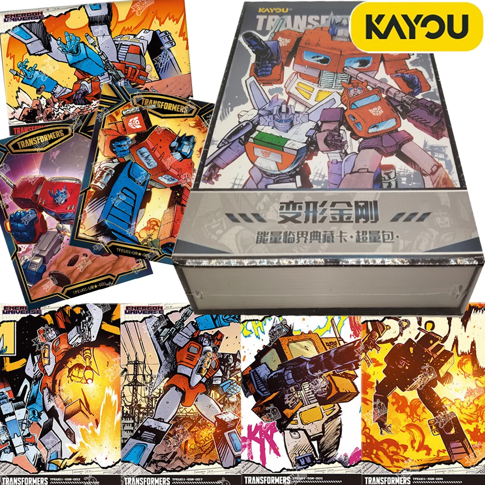 

Original KAYOU Transformers Collection Cards for Boy Optimus Prime Bumblebee Exquisite Design Character Cards Hobbies Gifts Toys