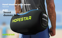 High Quality Hopestar A80 Subwoofer - Portable RGB Speaker with IPX6 Waterproof, Mini Microphone & Rechargeable Battery