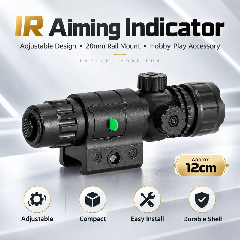 Adjustable Indicator Fitting for Outdoor Hobby Games, Plastic Shell Construction Compatible with 20mm Rail