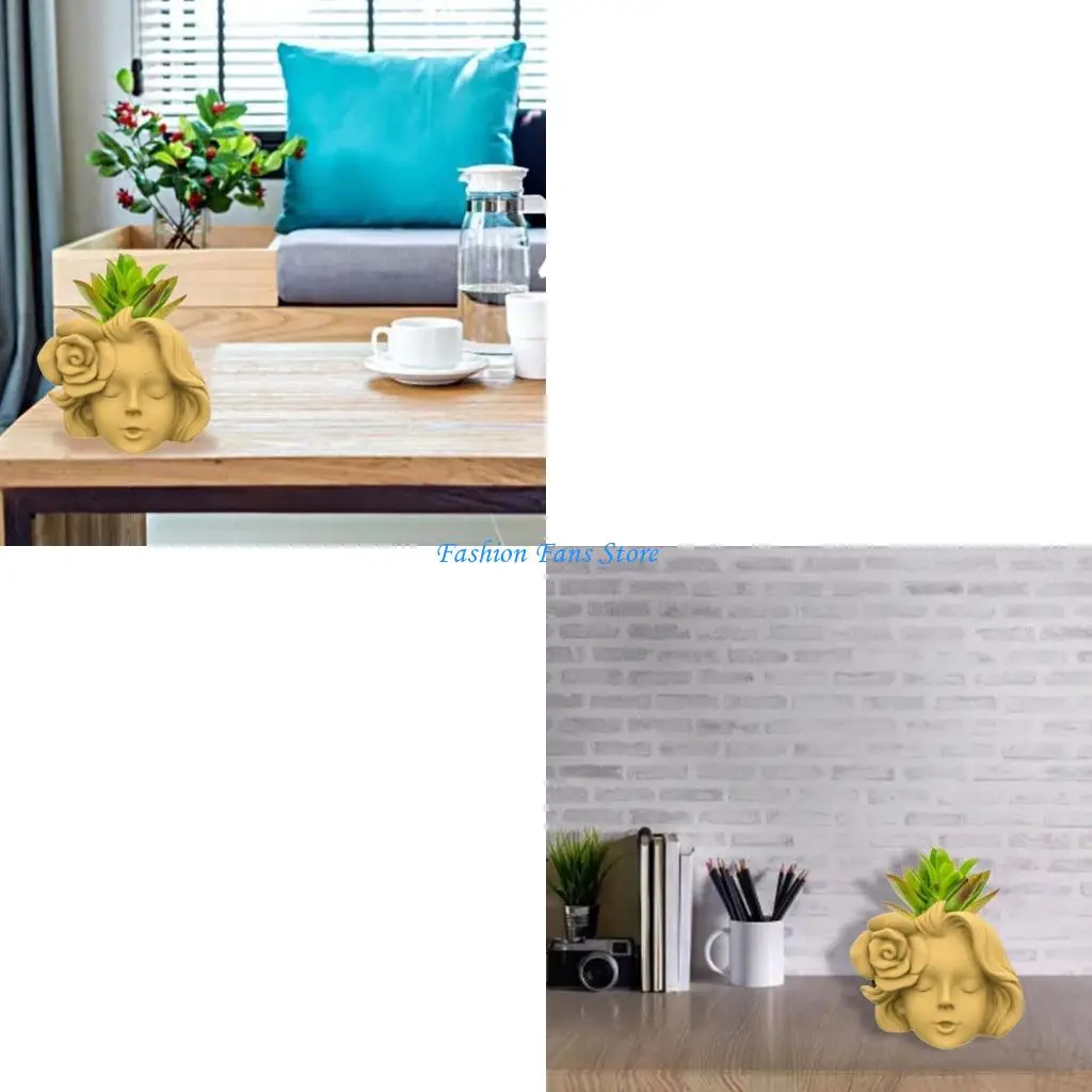 

Силиконовая форма для цветочного горшка для суккулентов, подходящая для садового цветочного горшка своими руками