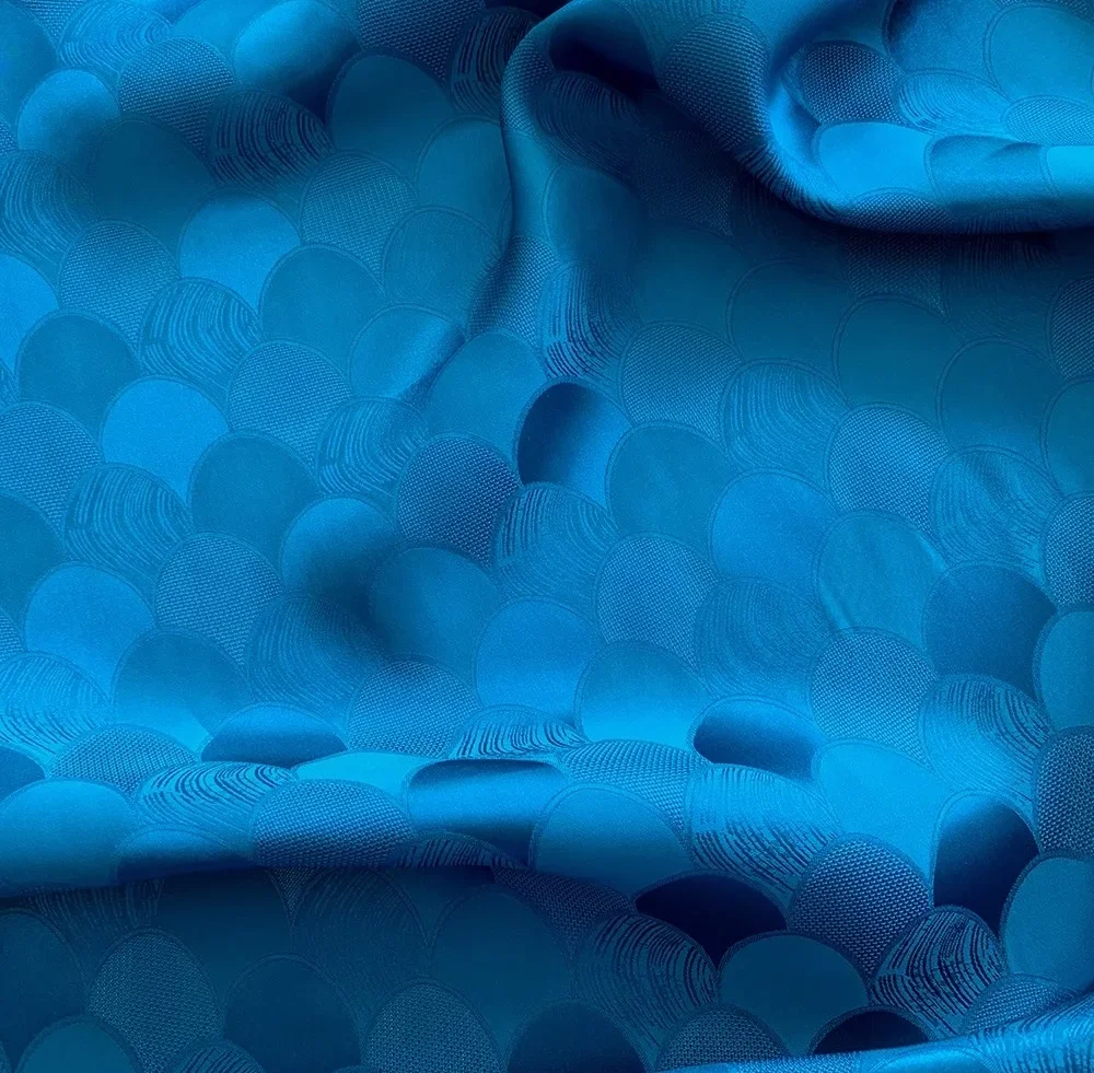 

Волнистая текстура, шелковая жаккардовая атласная ткань, китайский стиль, платье Ципао Cheongsam, материал для изготовления элегантной одежды