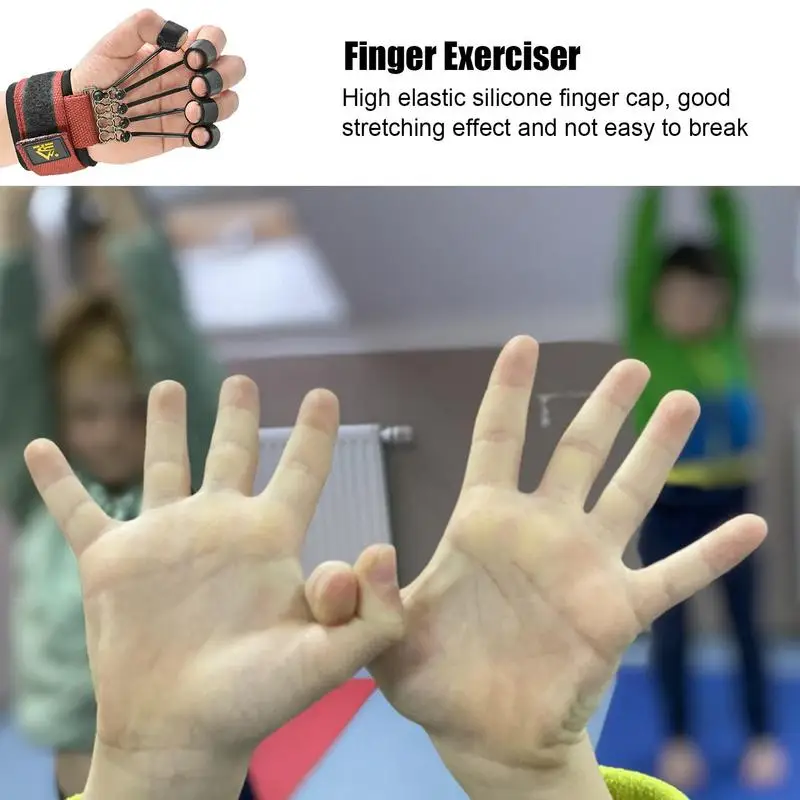 Finger Strengthener Silicone Grip Device Finger Exercise Stretcher Hand Grip Trainer Strengthen Rehabilitation Training